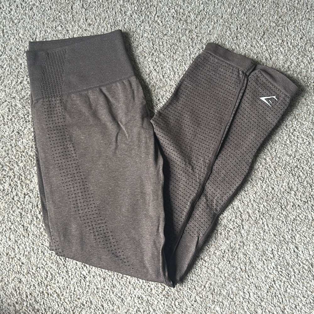 Gymshark Vital Seamless 2.0 Leggings in Brown Marl Size Medium